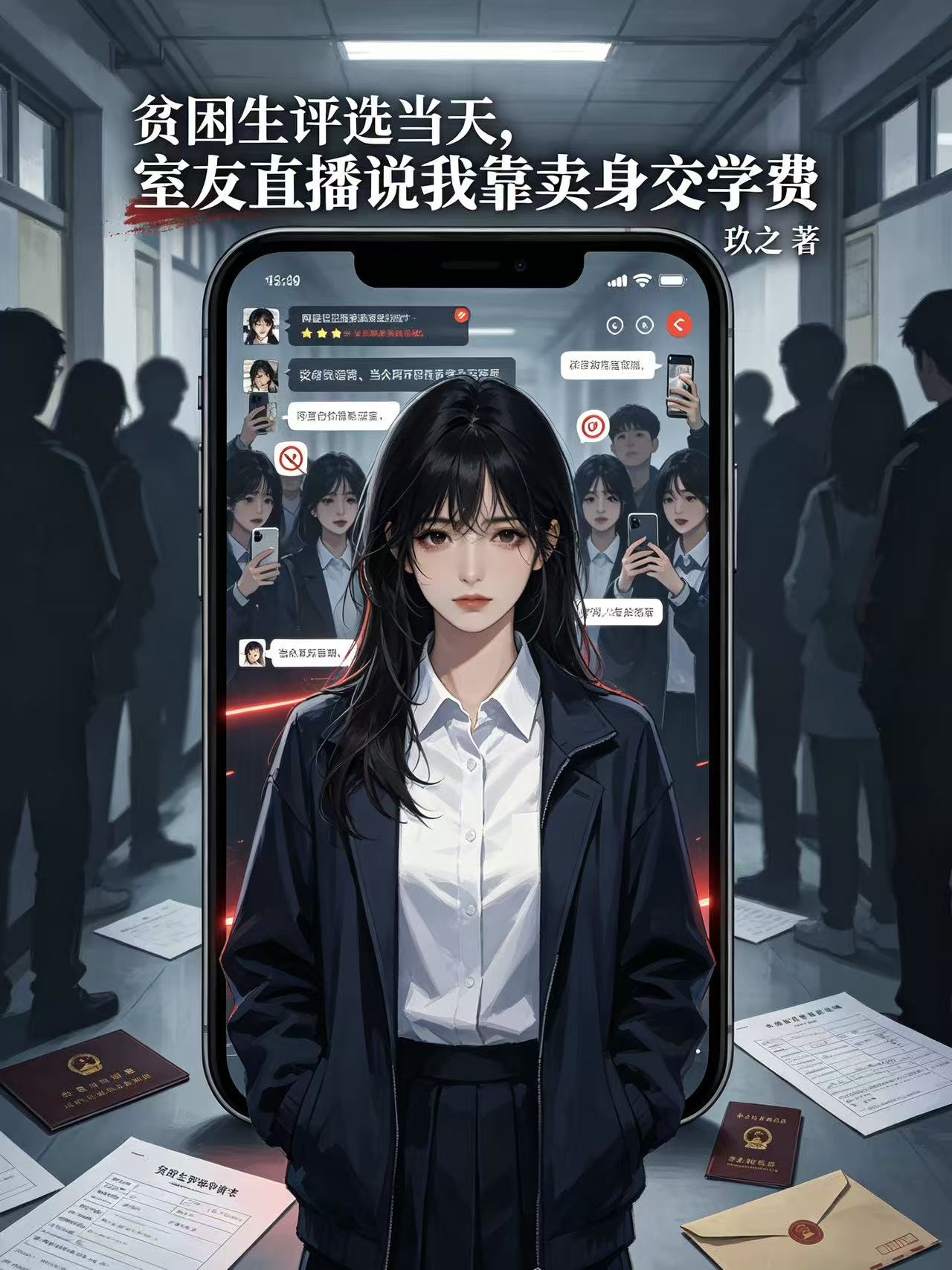 贫困生评选当天,室友直播说我靠卖身交学费