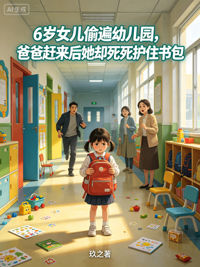 6岁女儿偷遍幼儿园，爸爸赶来后她却死死护住书包